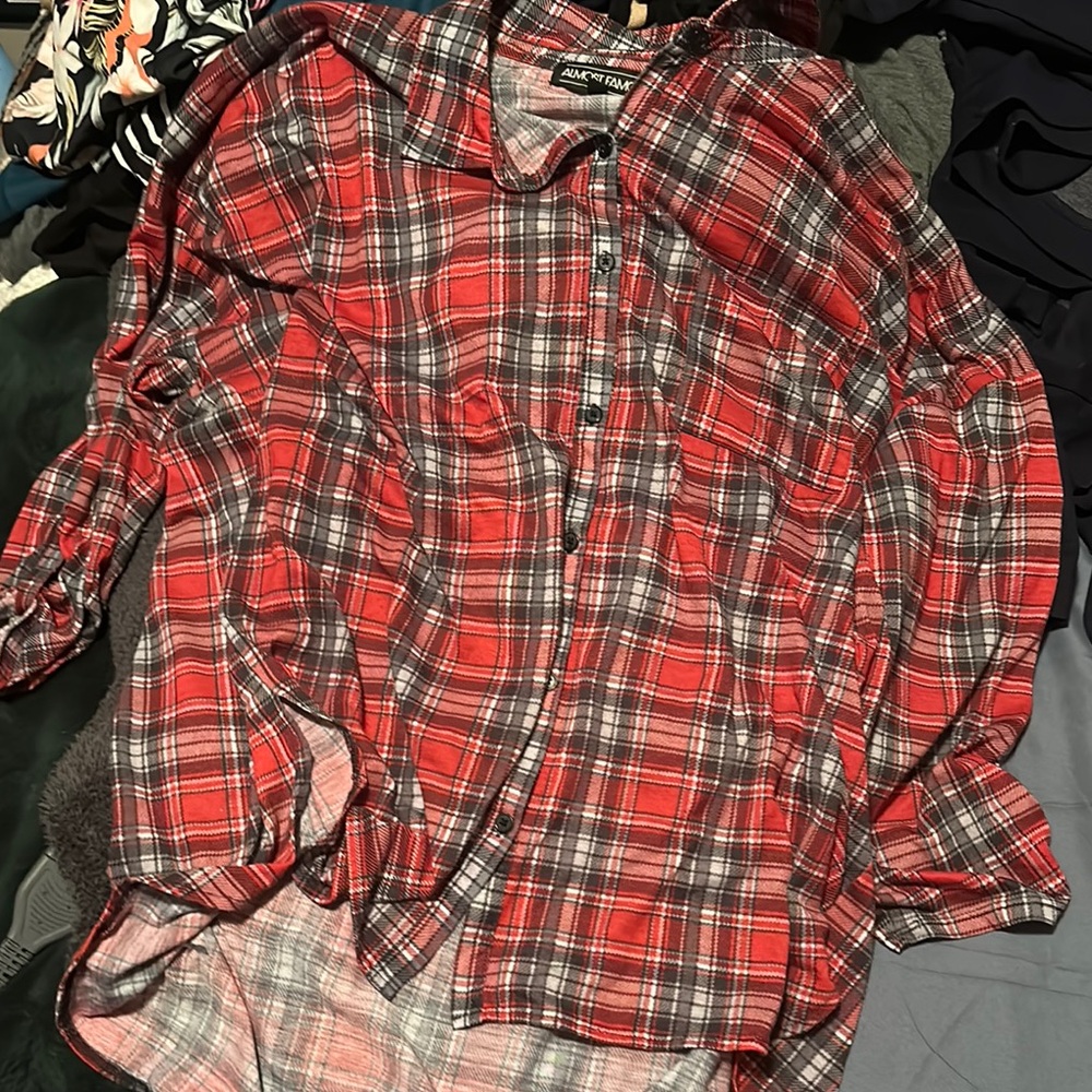 Women’s Red Plaid Shirt